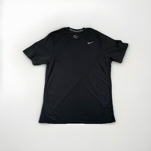 Nike Dri-Fit T-Shirt Men's XL Athletic Crew Neck Short Sleeve Work out Black